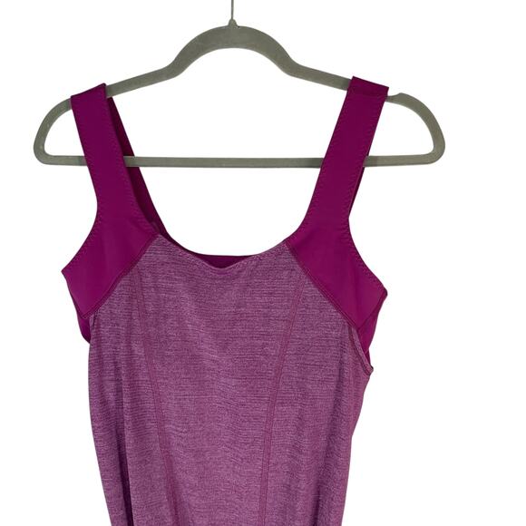 Lululemon Run Time Tank Top with Built In Bra Women Size 8 Pink Active - Picture 2 of 10